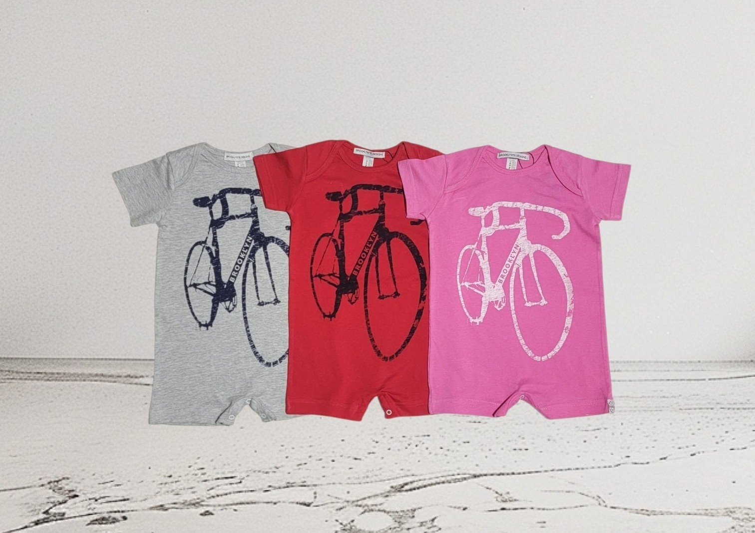 Babies Brooklyn Graffiti Bike Rompers.