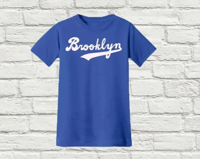 Brooklyn Dodges Script Men T-Shirt.