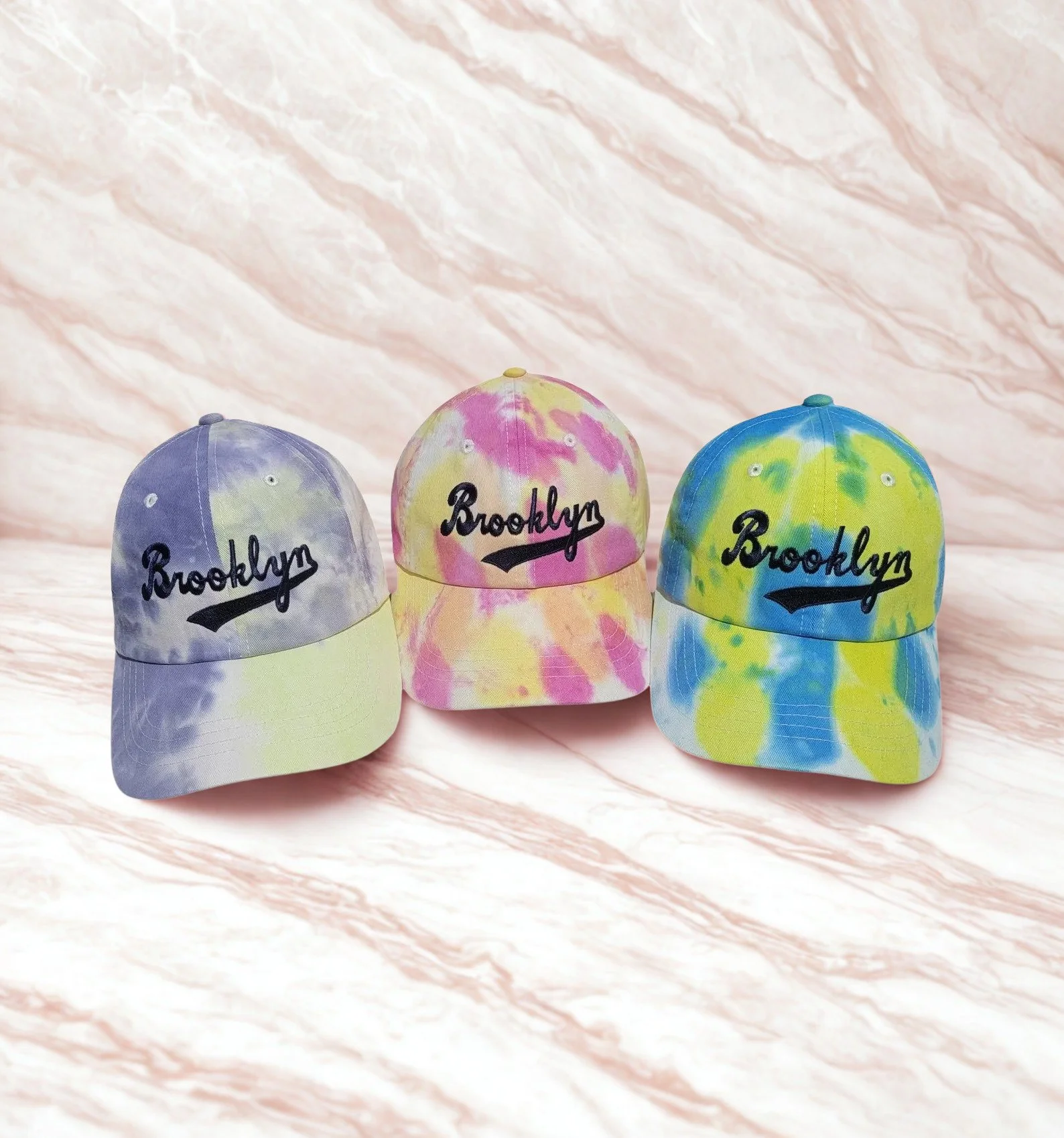 Adults Brooklyn Dodgers Baseball Tie-Dyed Cap. Special Edition.