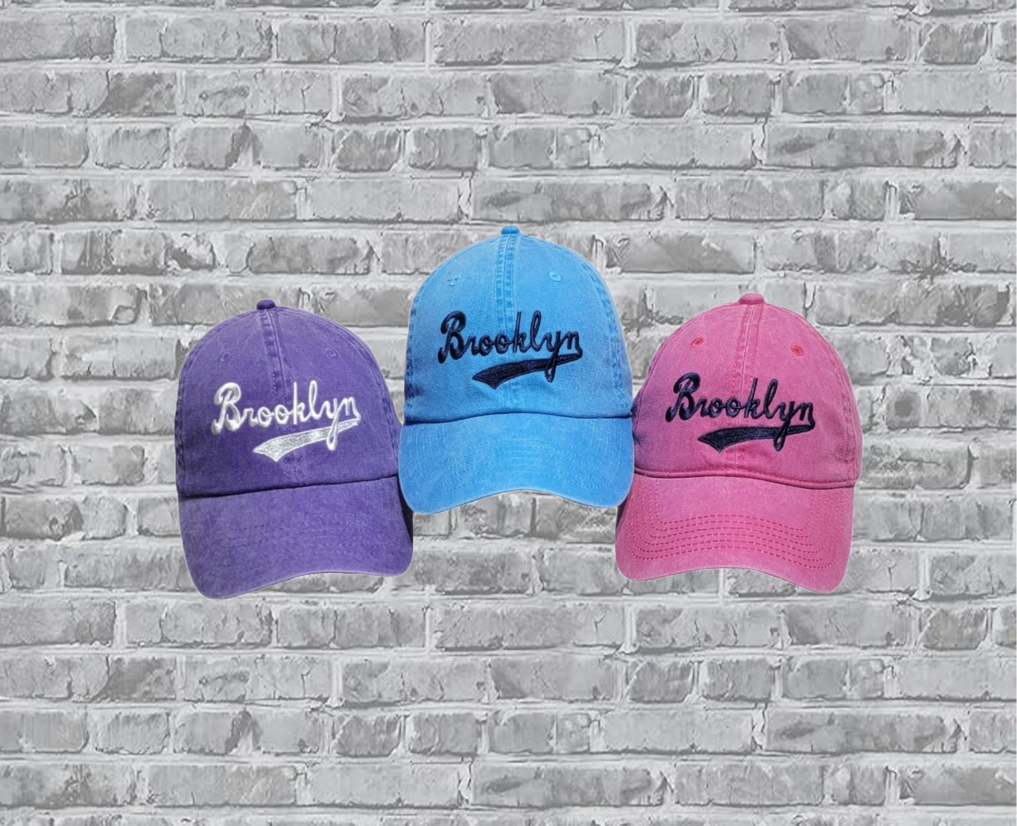Brooklyn Dodgers Washed Denim Baseball Hat. Limited Edition.