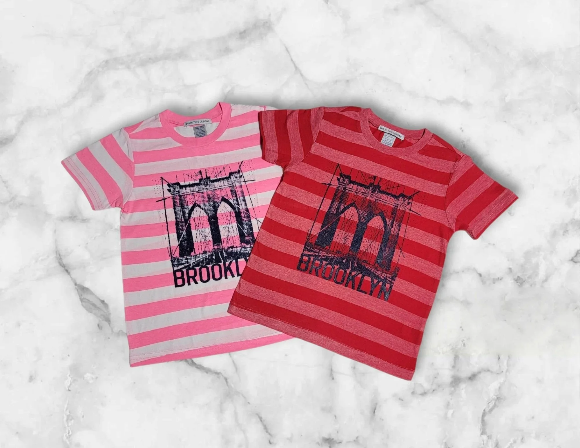 Toddler's Brooklyn Bridge Striped T-Shirt.