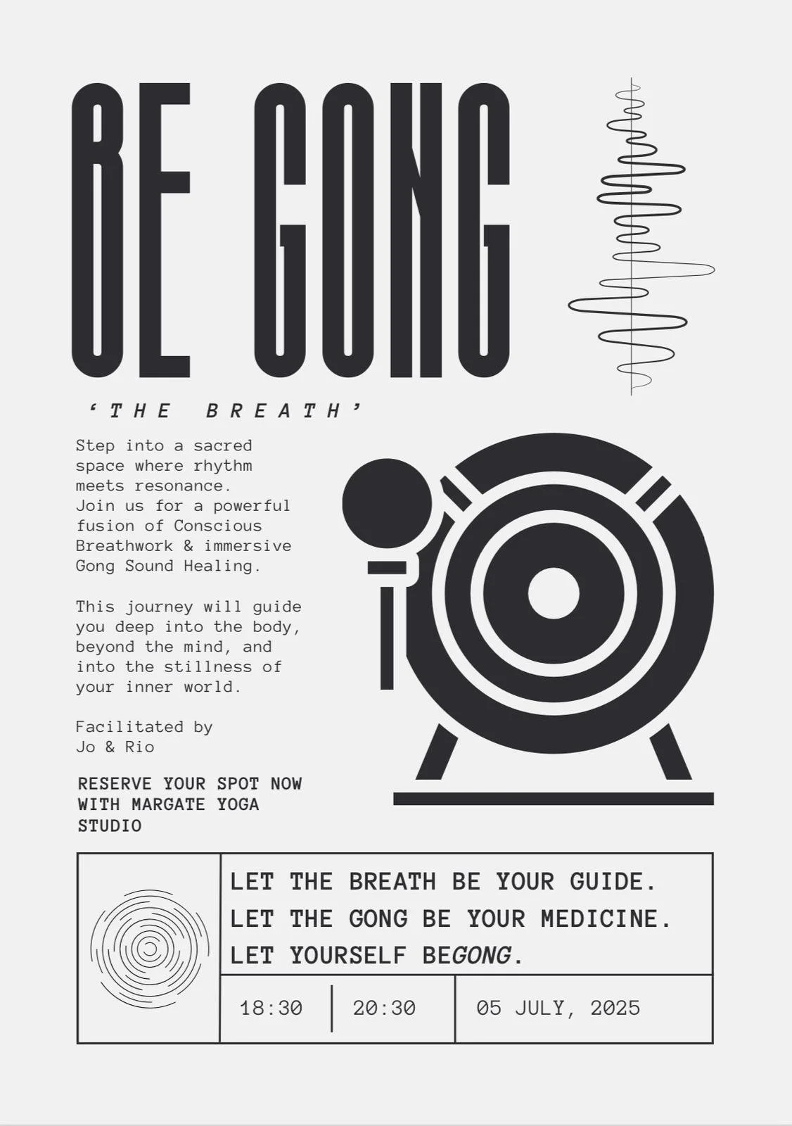 BE GONG: A Conscious Breathwork &amp; Gong Sound Healing Experience