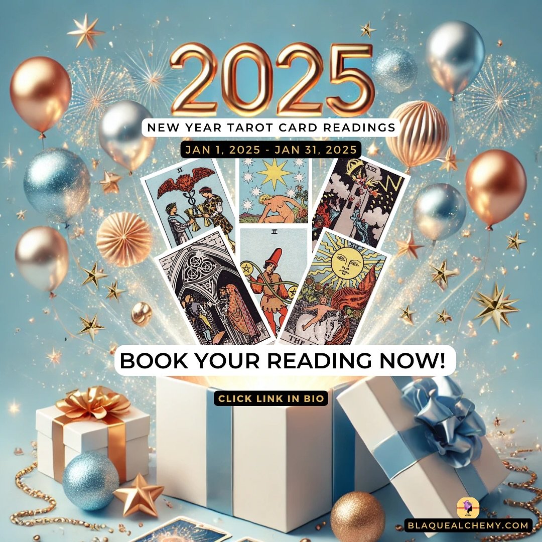 ✨ Are you ready for 2025?✨

🔮 My New Year Tarot Card Readings are here to help you align your energy and manifest your goals for 2025!

🌟 Why You Need This Reading:
✔ Gain personalized insights into the energy of 2025.
✔ Reflect on the lessons of 2