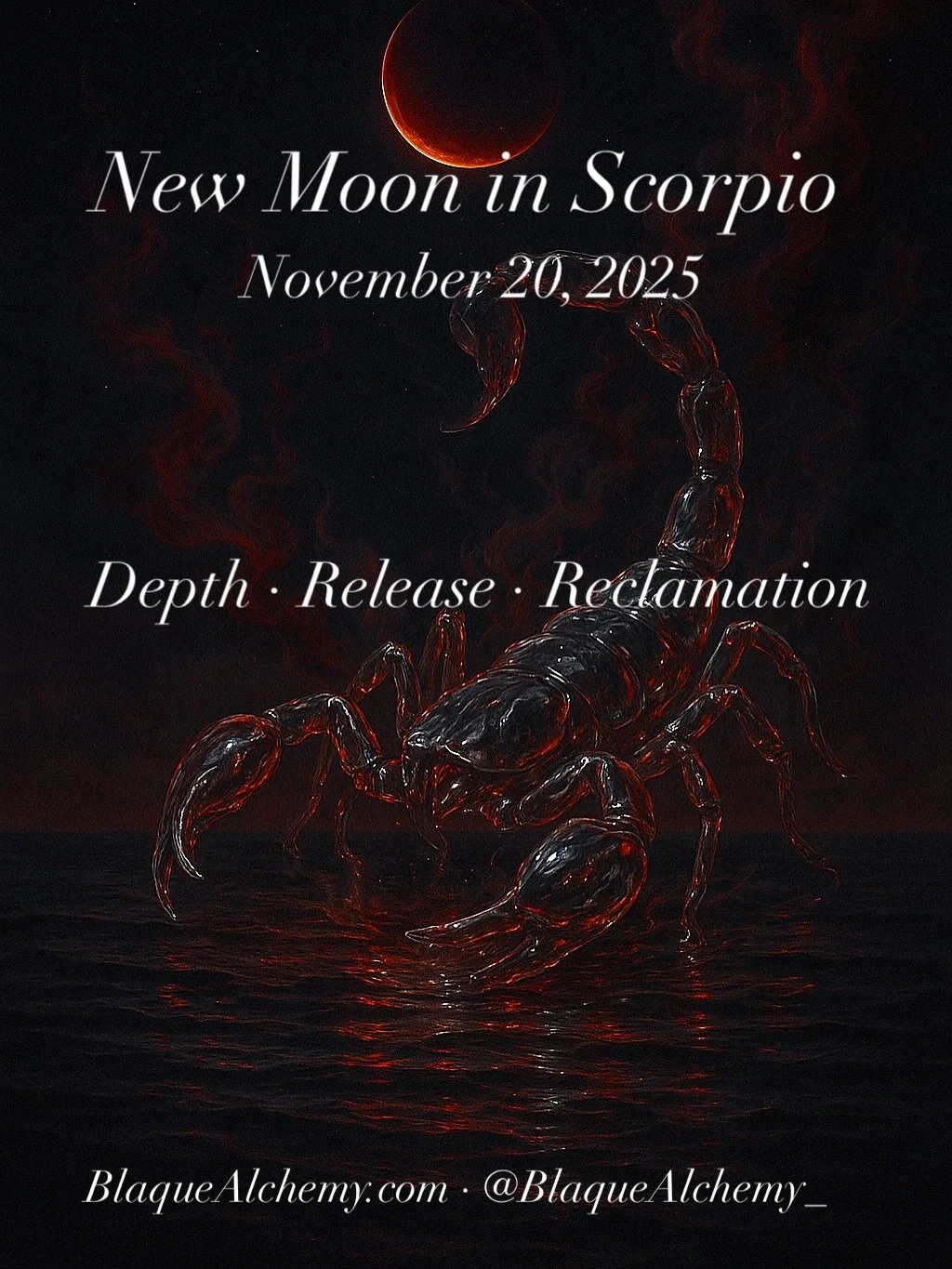 Today is the New Moon in Scorpio and the energy is heavier than usual. This Moon pulls you inward and brings up things you might have been avoiding. If you&rsquo;ve been feeling pressure in your chest, emotional irritability, tiredness for no reason,