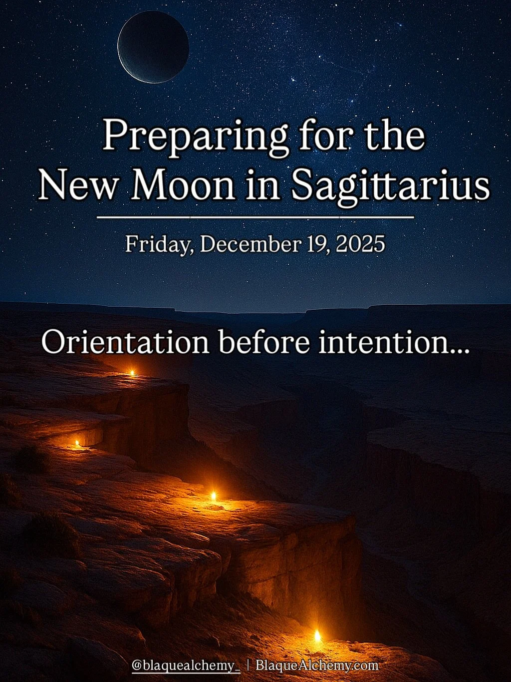 Most people mess up New Moons before they even start.

The New Moon in Sagittarius is Friday, December 19, 2025, and what you do now determines whether your intentions actually land,or go nowhere.

New Moons are not magic resets. They&rsquo;re direct
