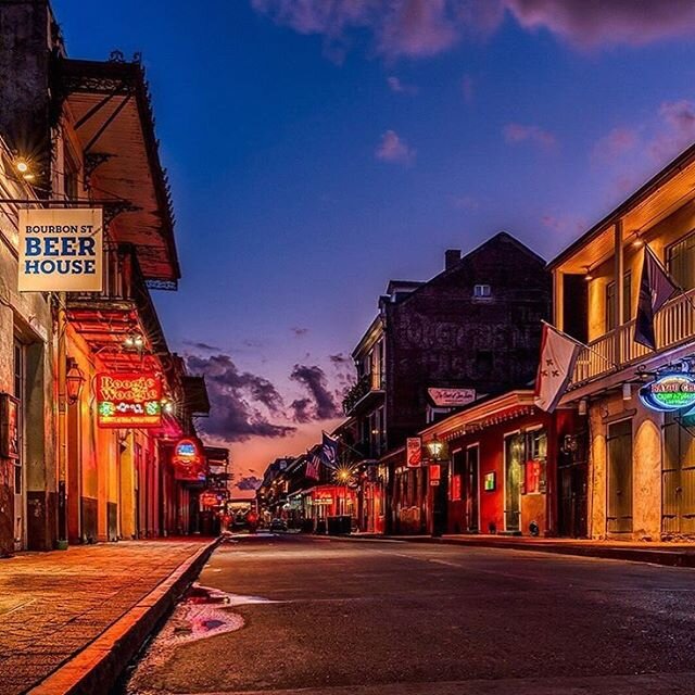 A rare sighting of an empty Bourbon Street
.
.
#repost @kitruddphoto