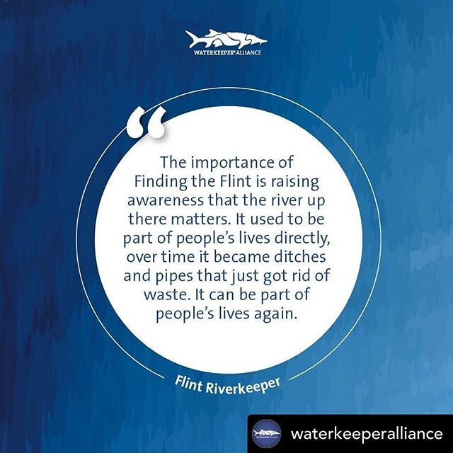 Repost from &bull; @waterkeeperalliance @flint_riverkeeper Executive Director, Gordon Rogers, shares how the organization has adapted its work during COVID-19 and reflects on the importance of preserving our waterways to prevent waterborne illnesses.