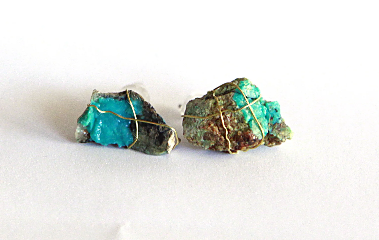 Chryscolla stud earrings