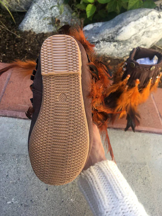 Joshua Tree Rock and Lotus, Childrens Fringe Boots