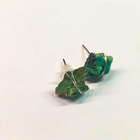 Joshua Tree Chrysocolla Earrings by JTRockandLotus