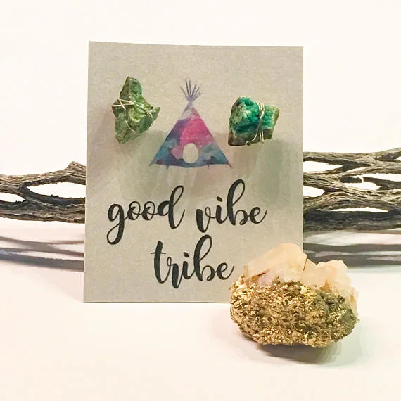 Joshua Tree Chrysocolla Earrings by JTRockandLotus