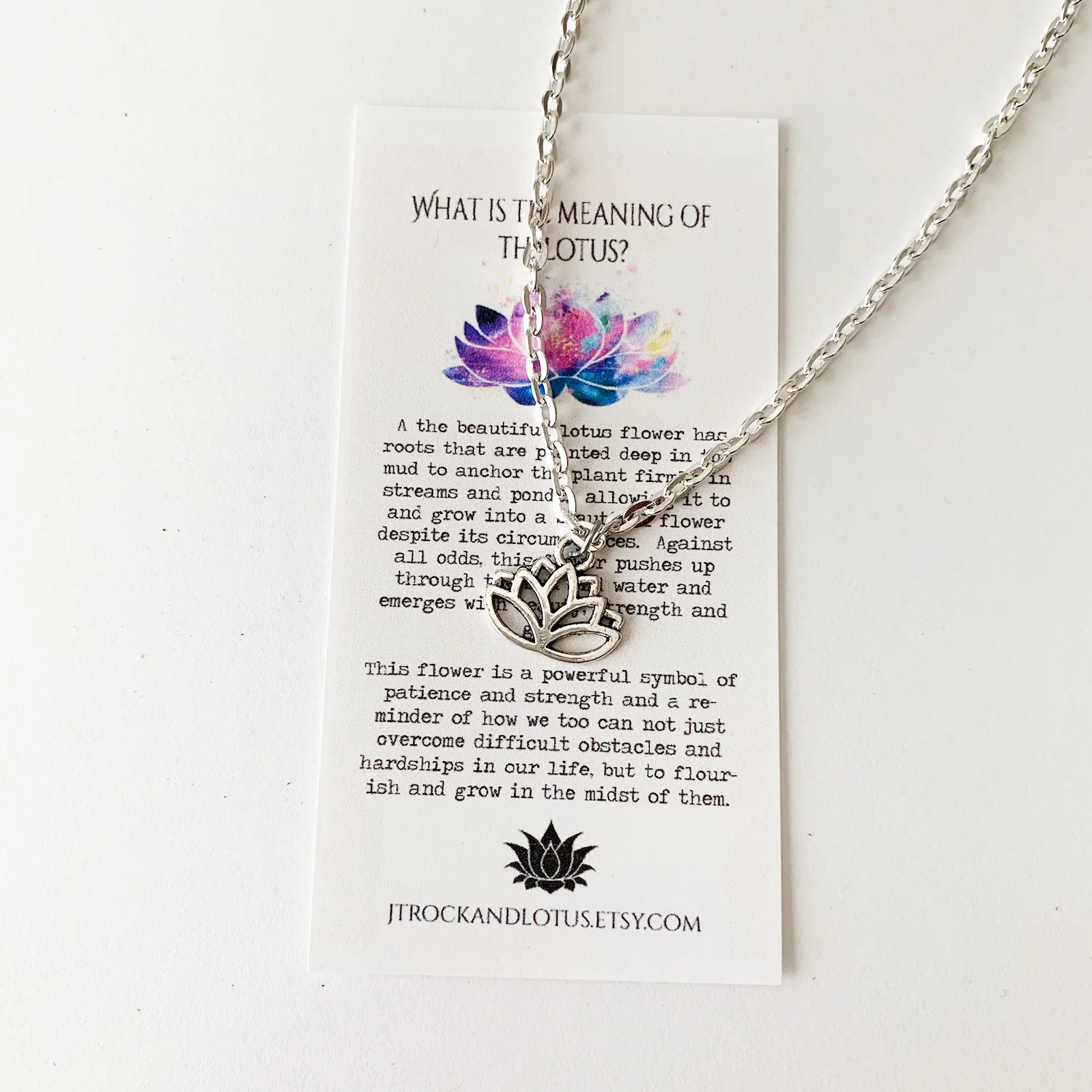 The Mighty Lotus Charm Necklace