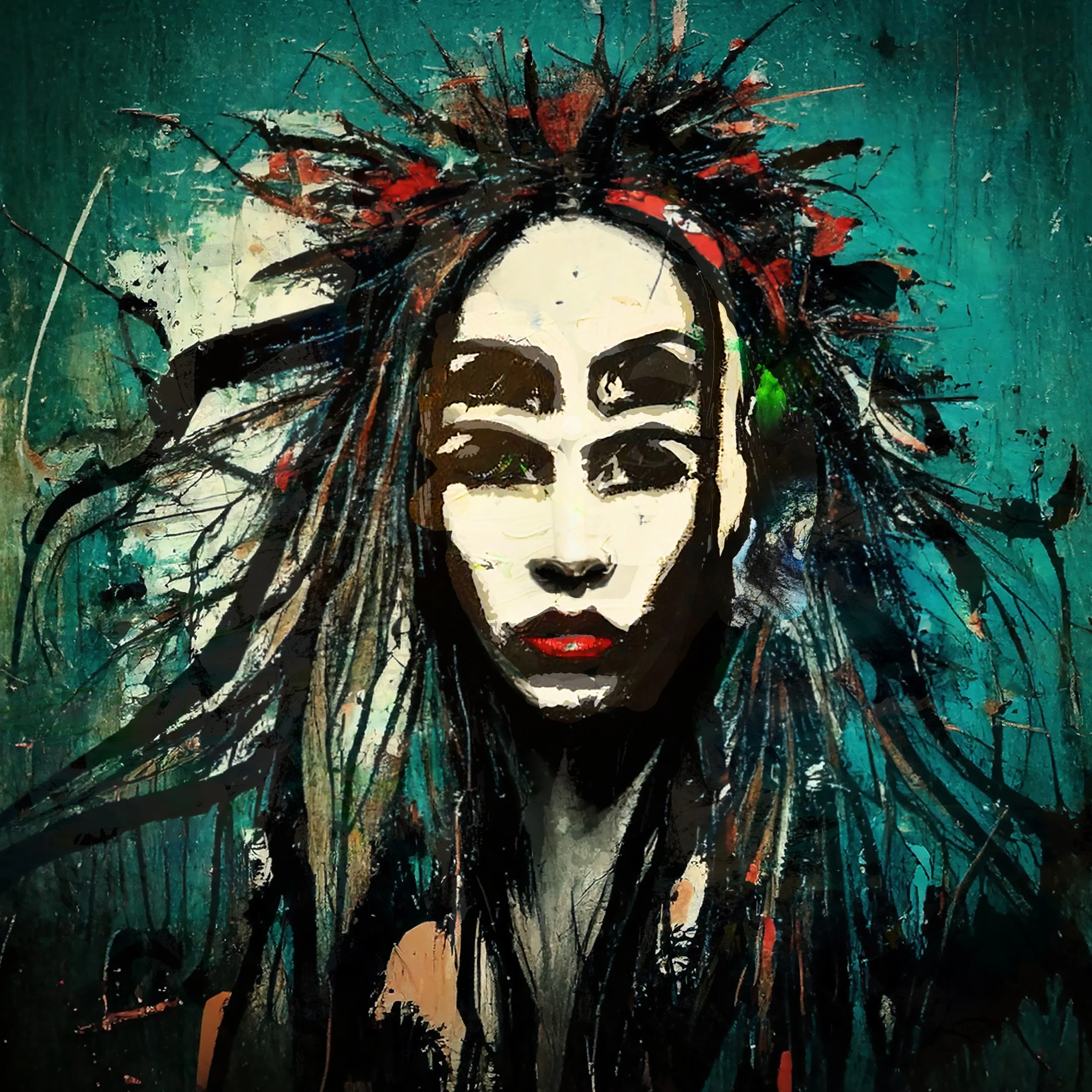 “Third Eye Static” – Metal Print by Charity Huether