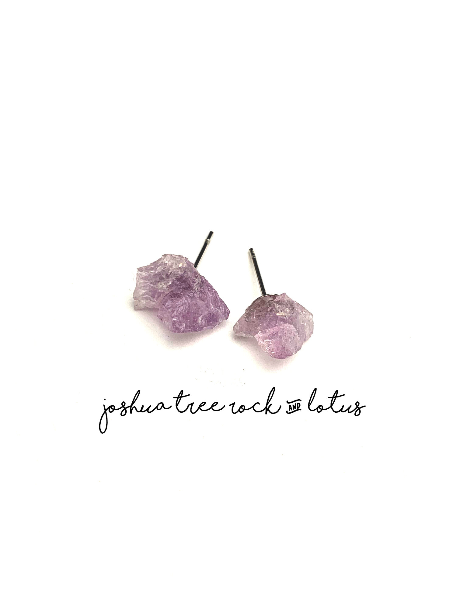 Amethyst Stud Earrings (no wrap)