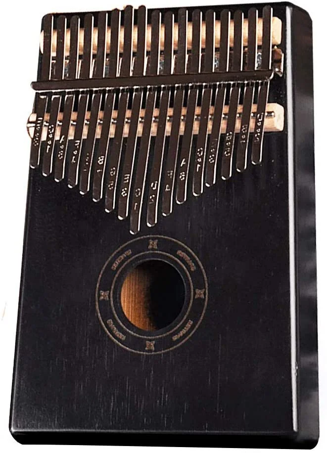 Midnight black Kalimba with tuning kit and bag