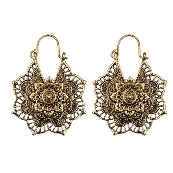 Sacred Lotus Mandala Earrings