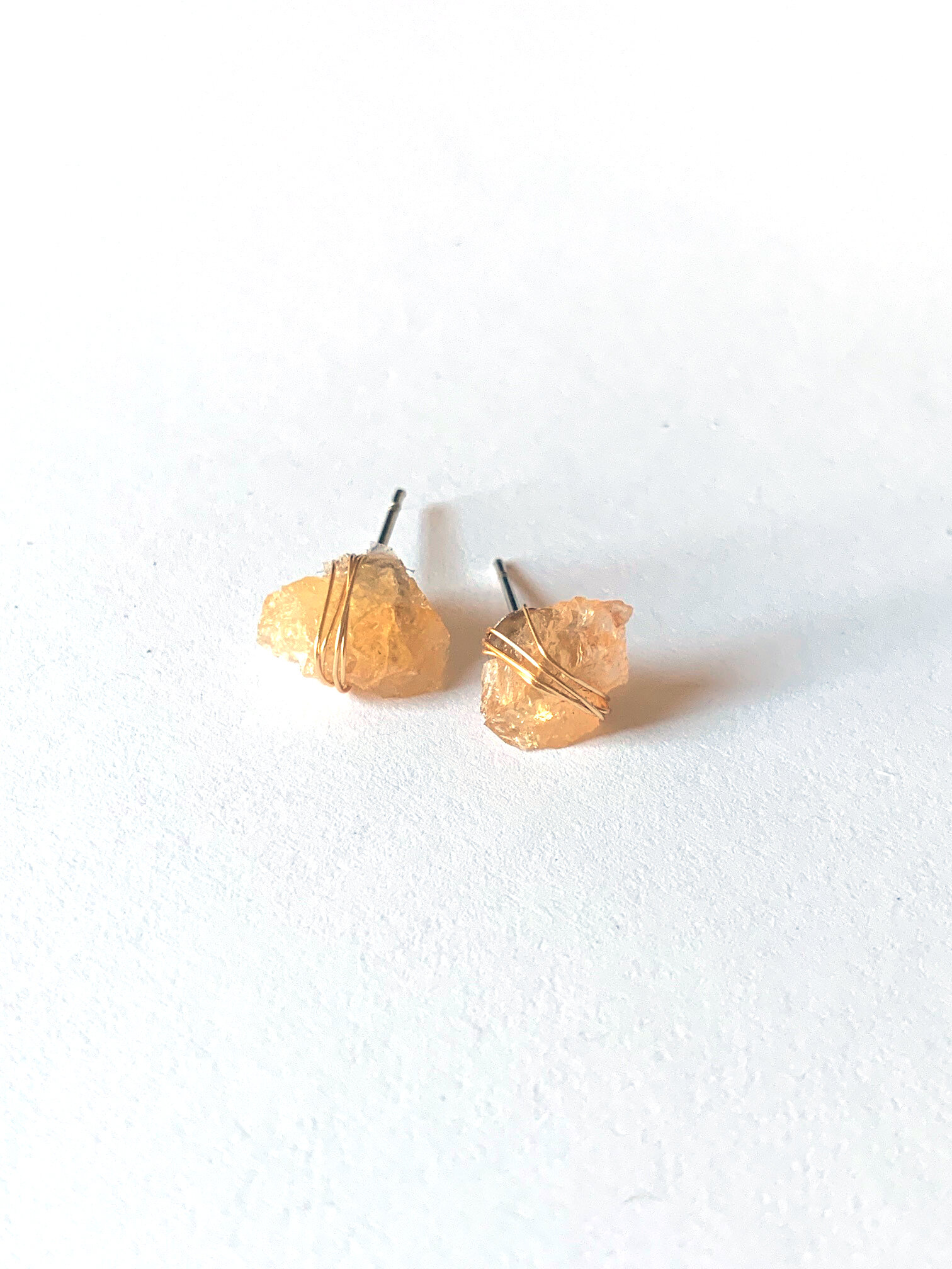 Citrine Stud Earrings