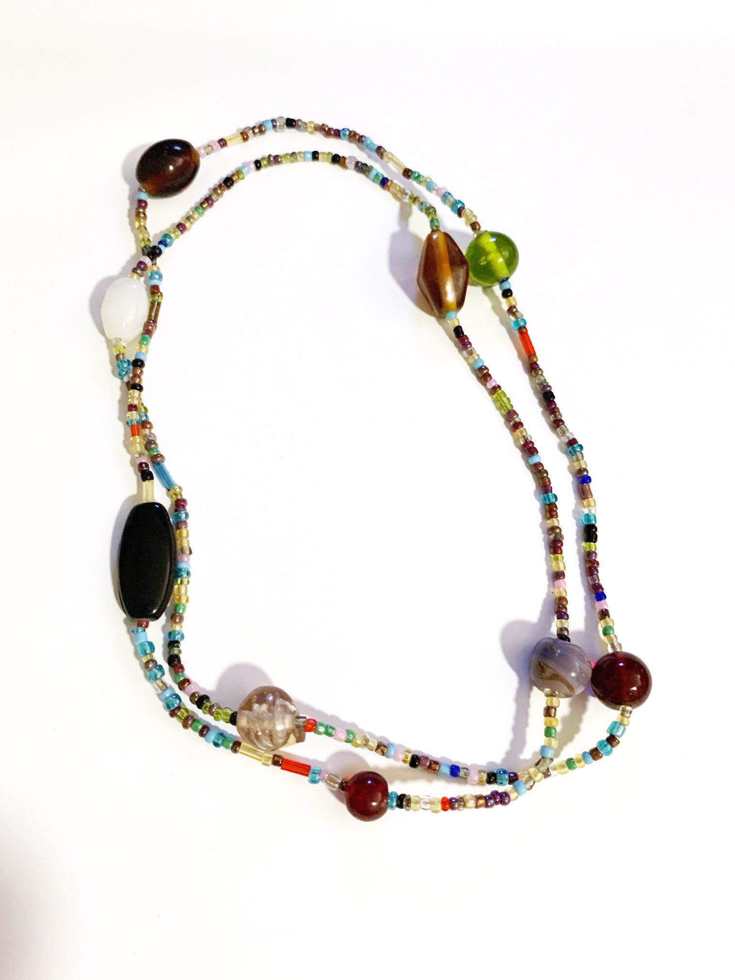 Hand Beaded Bracelet or Necklace