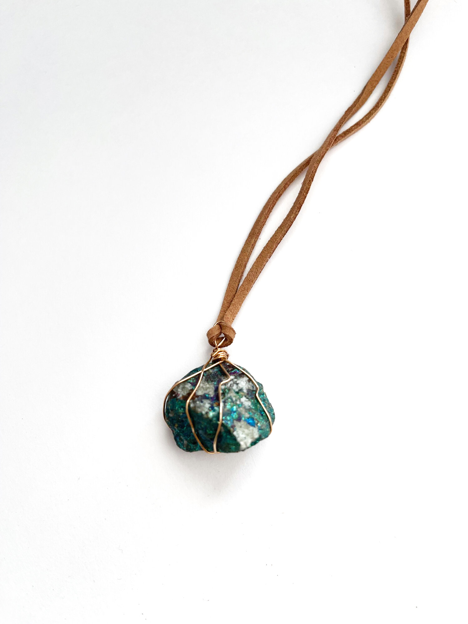 Peacock Ore Genuine Healing Stone Necklace - Joshua Tree Gemstones
