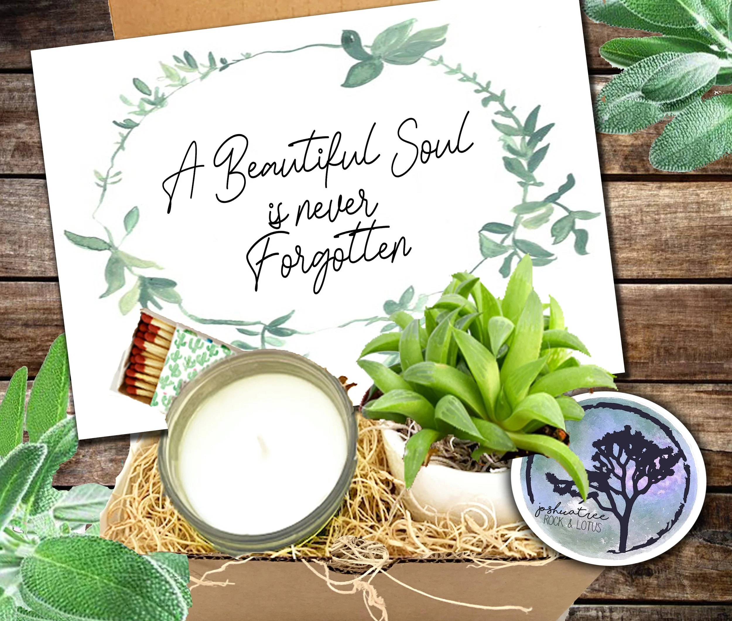 A Beautiful Soul Is Never Forgotten - Green Vine Card