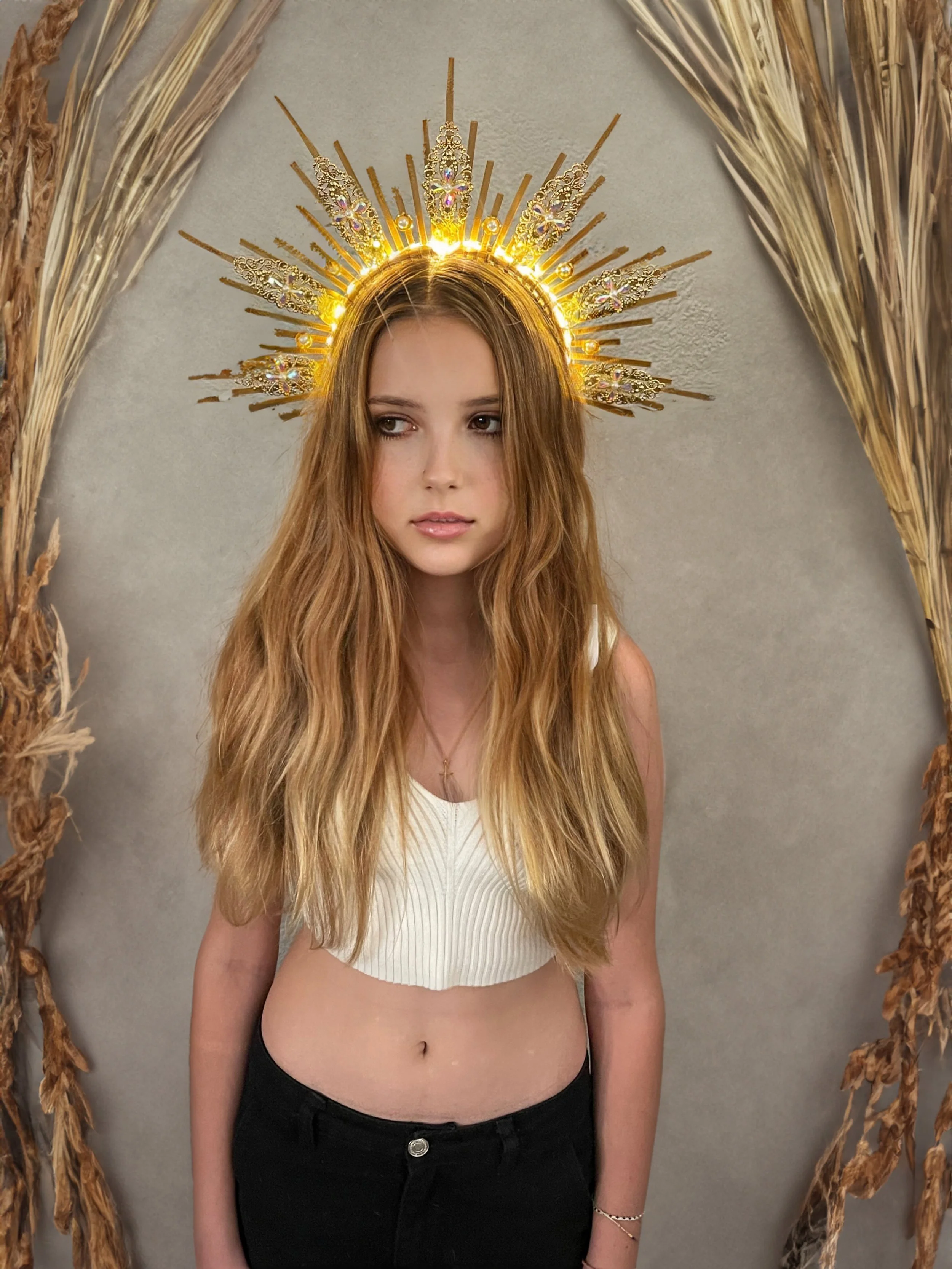 Ella Matheson in Festival Light Crown by Charity Huether