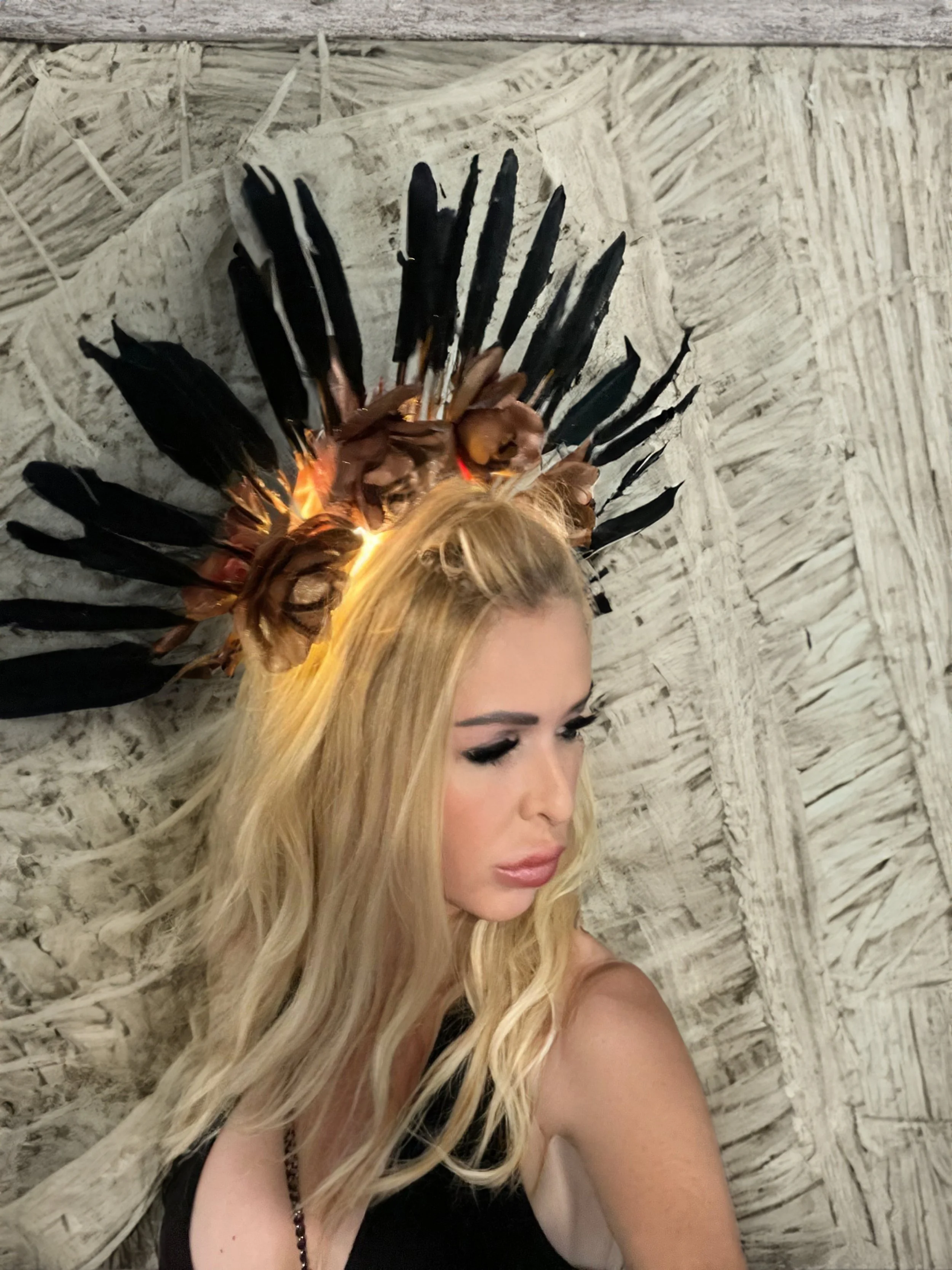 Surrealist Light Crown by Charity Huether - Joshua Tree Rock and Lotus