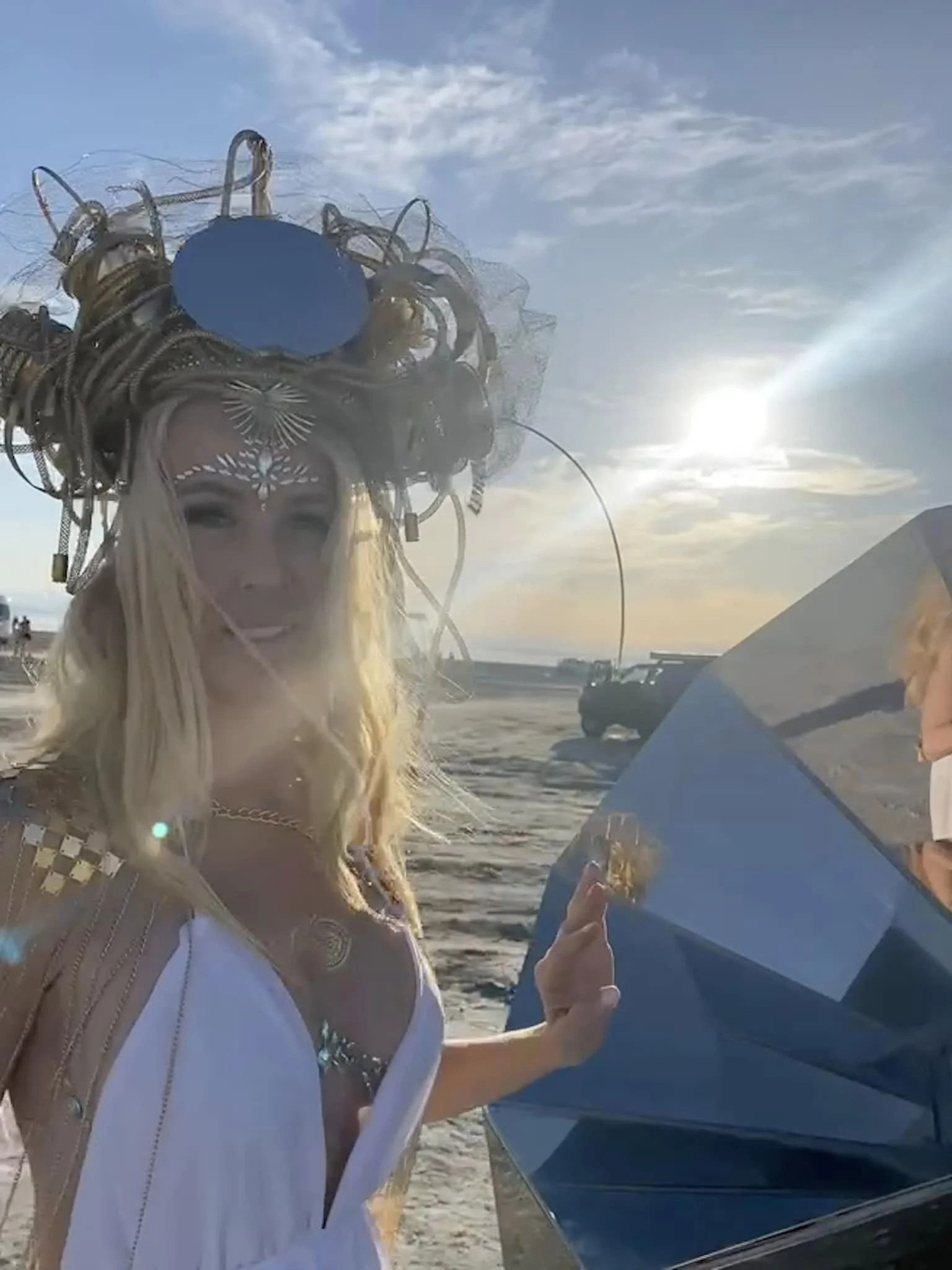 Steampunk Crown at Bombay Beach Biennale