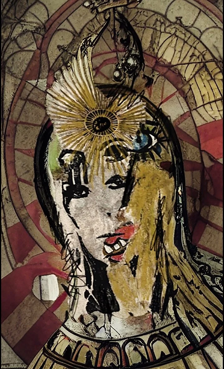 Temporal Goddess of the Desolate - Painting by Charity Huether