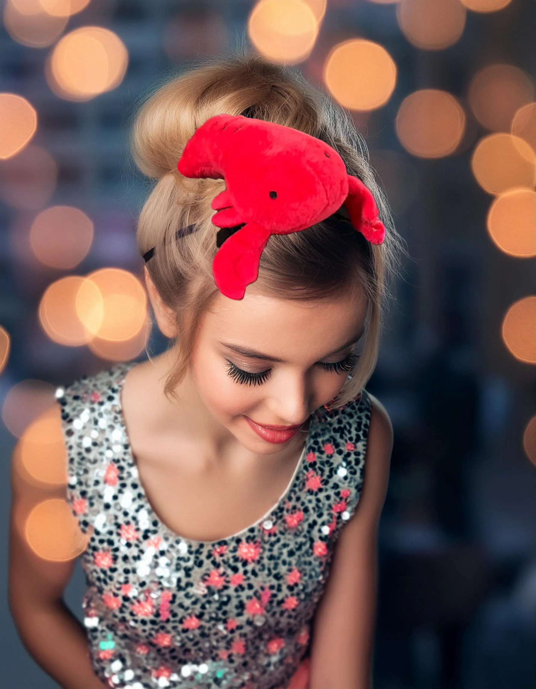 Surrealism Lobster Eye Patch / Fascinator