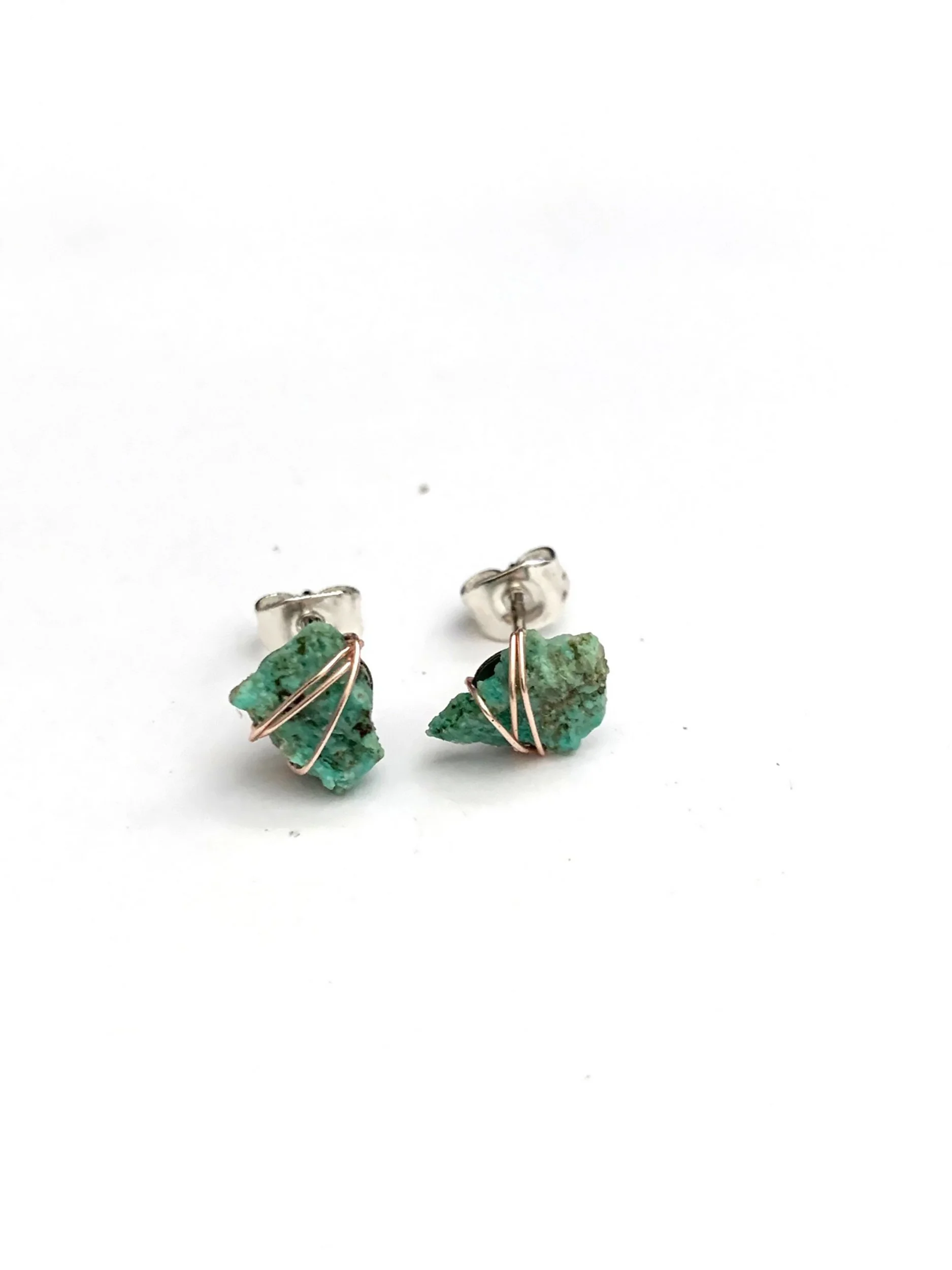 Good Vibe Tribe - Desert Chrysocolla Stud Earrings