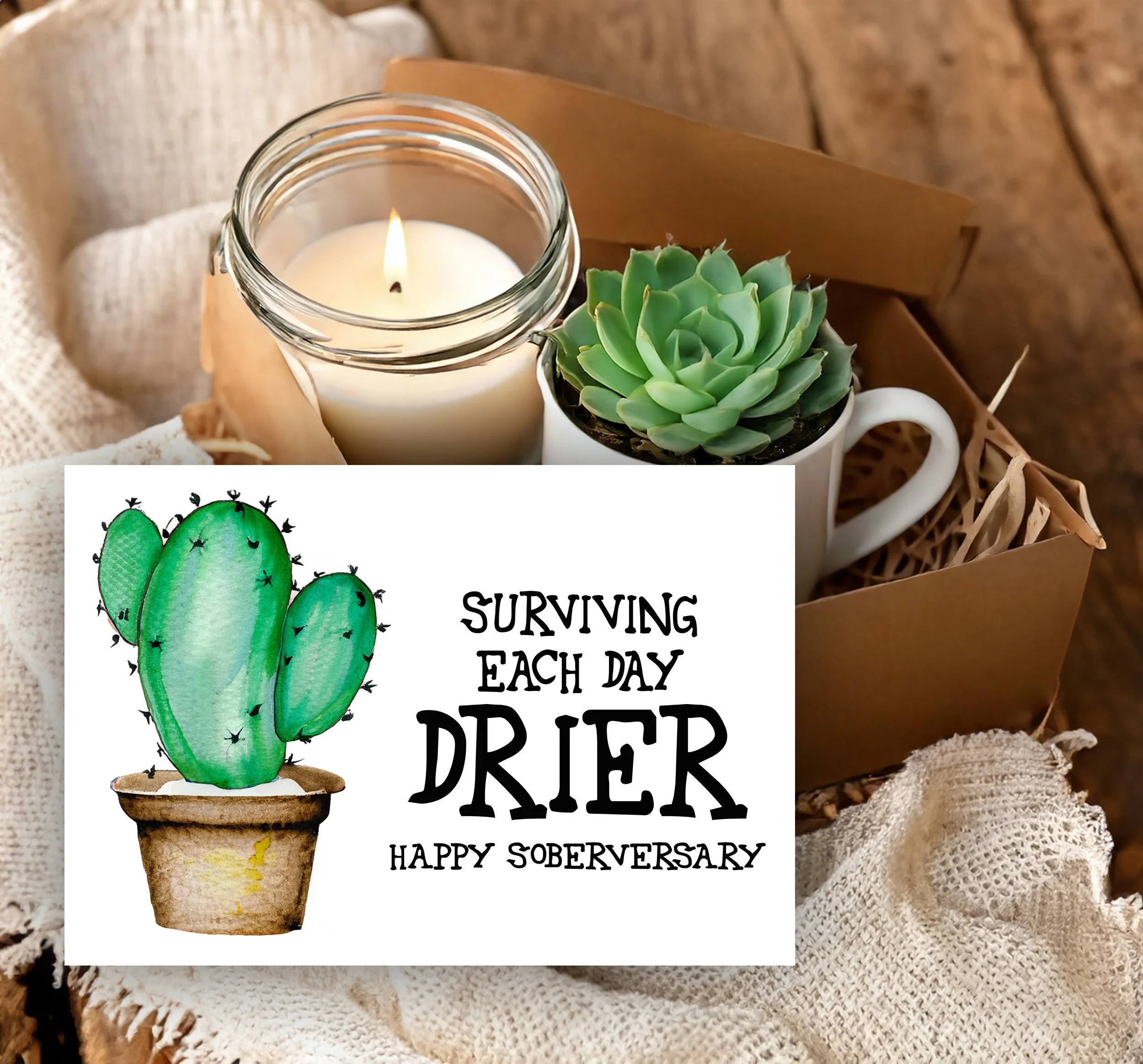 Surviving Each Day Drier - Sobriety Celebration Gift