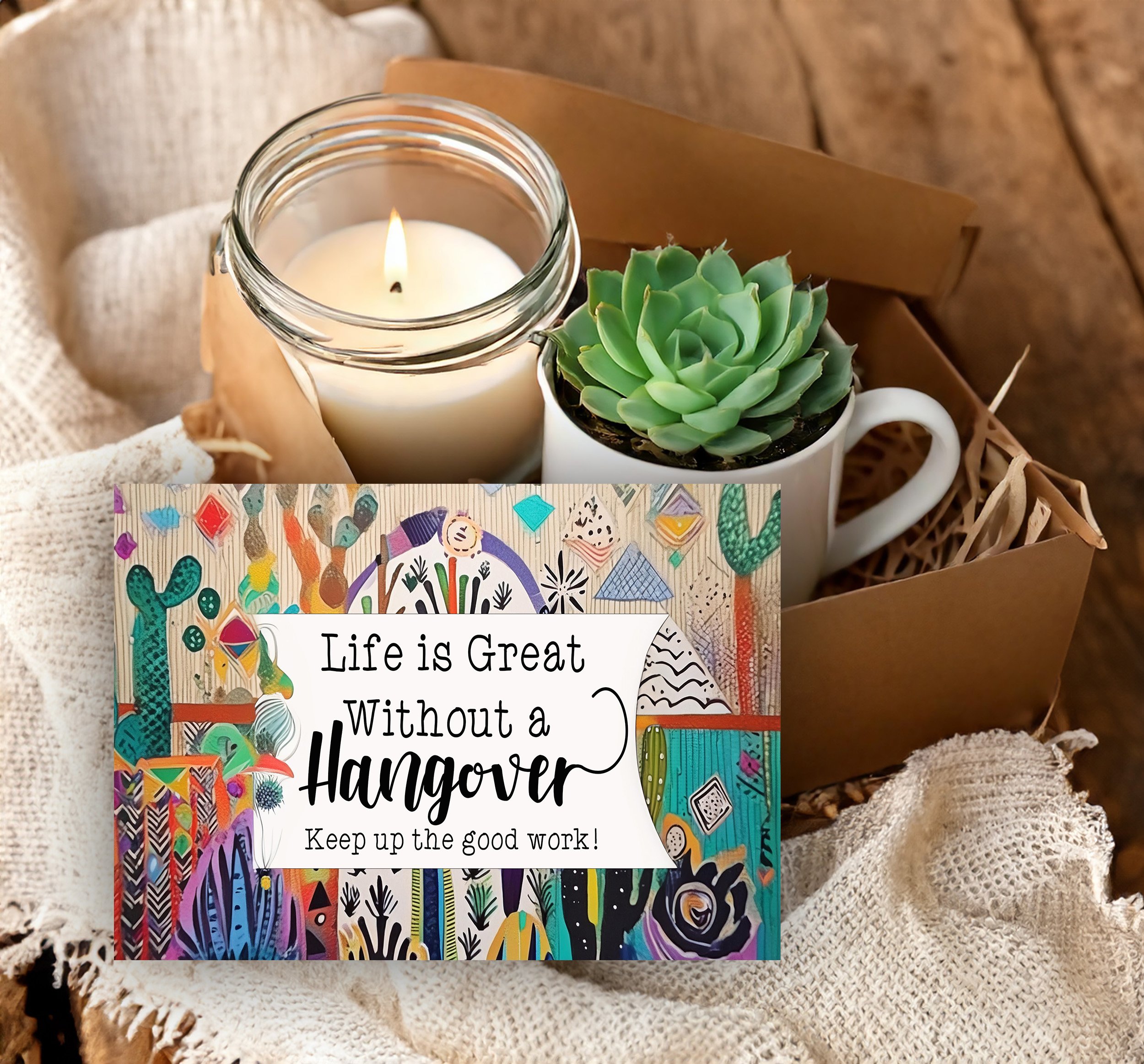 Life is Great Without A Hangover - Sobriety Congrats Gift