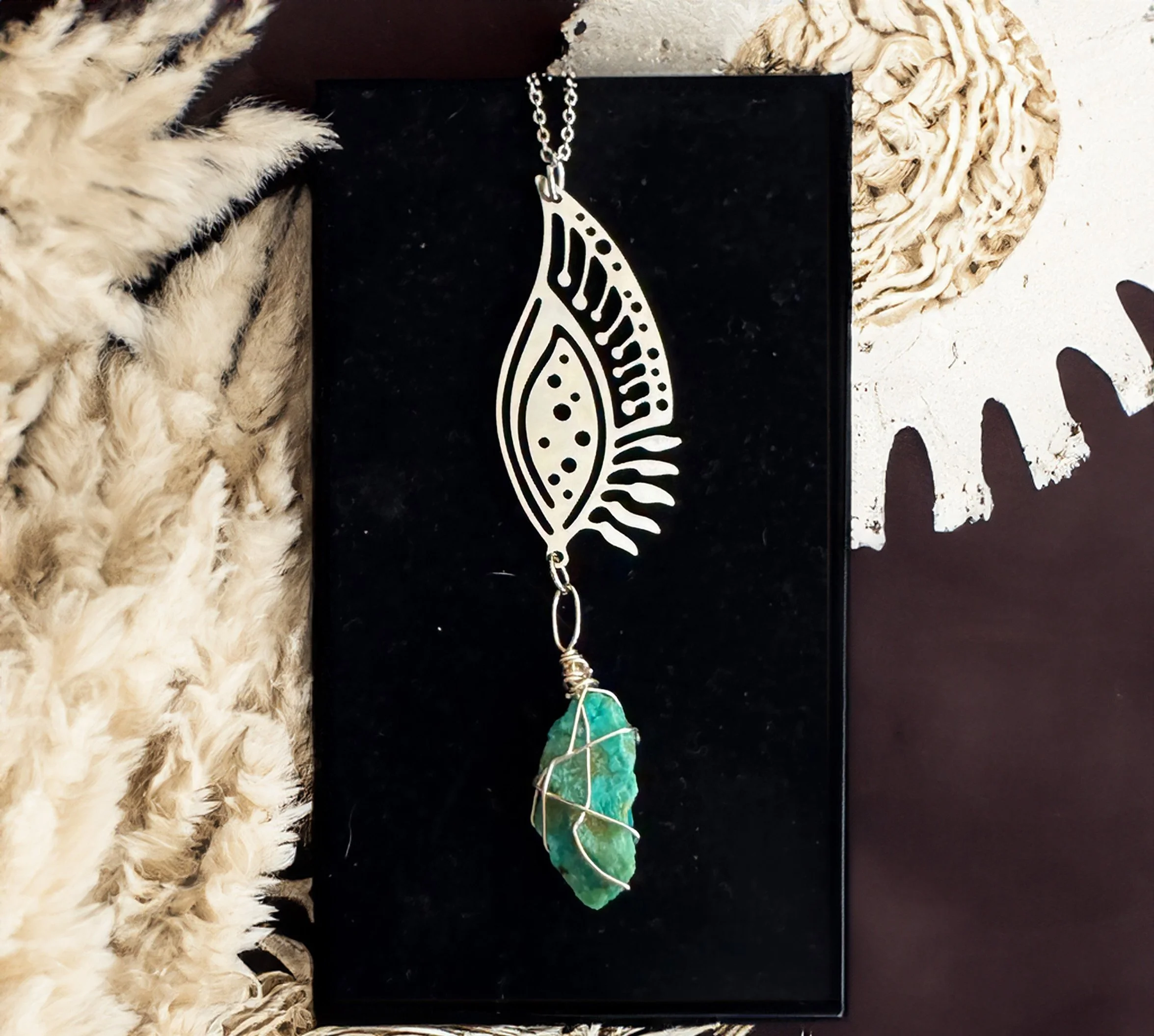 Chrysocolla_and_Stainless_Feather_Necklace_by_Charity_Huether_artist_JTRL-boho.jpg