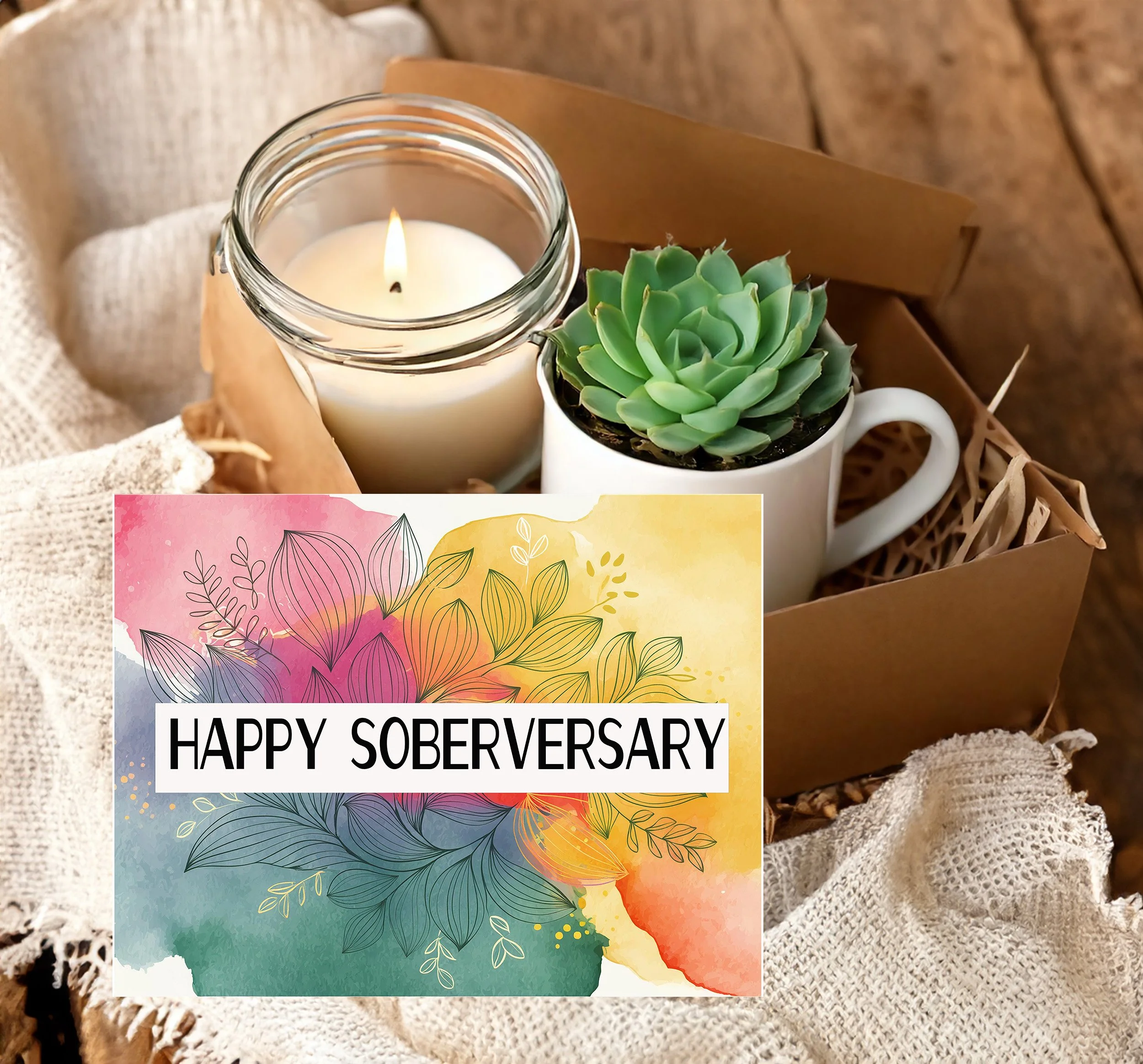 Happy Soberversary - Custom Succulent Gift