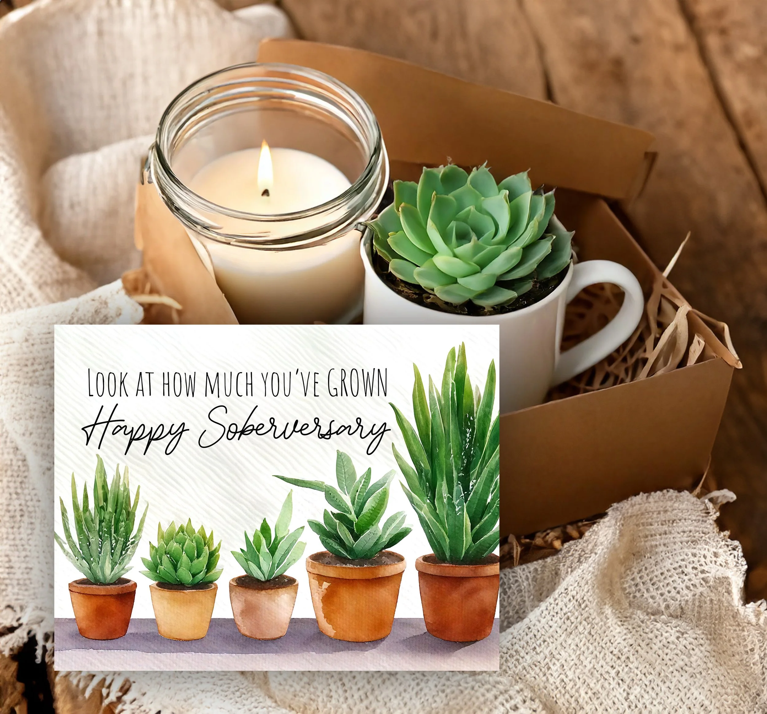 Look at How Much You've Grown - Unisex Sobriety Congratulations Box