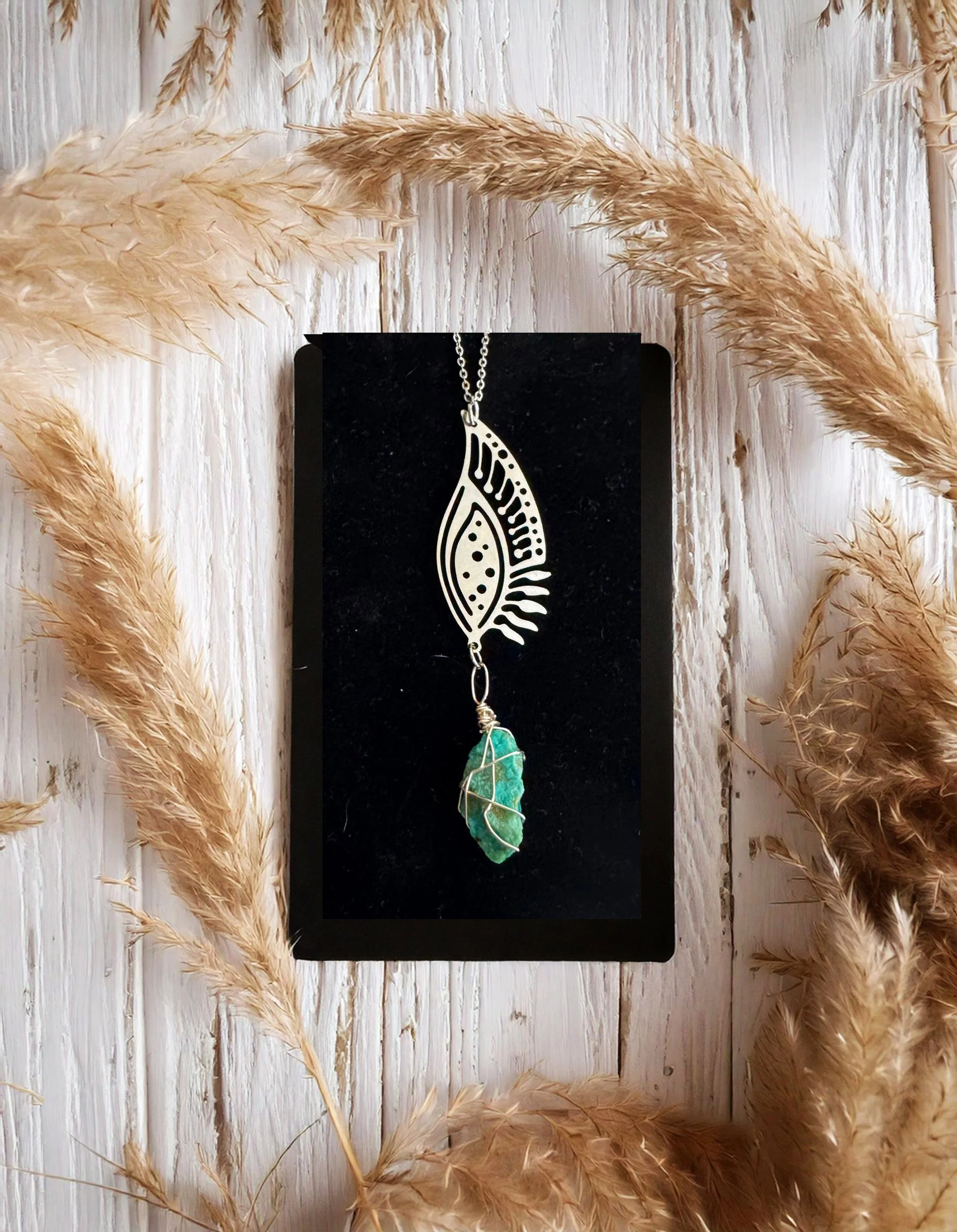 Chrysocolla_and_Stainless_Feather_Necklace_by_Charity_Huether_artist_JTRL.jpg