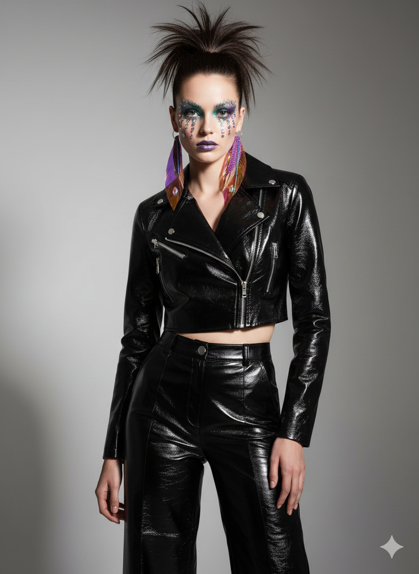 faux feather earrings