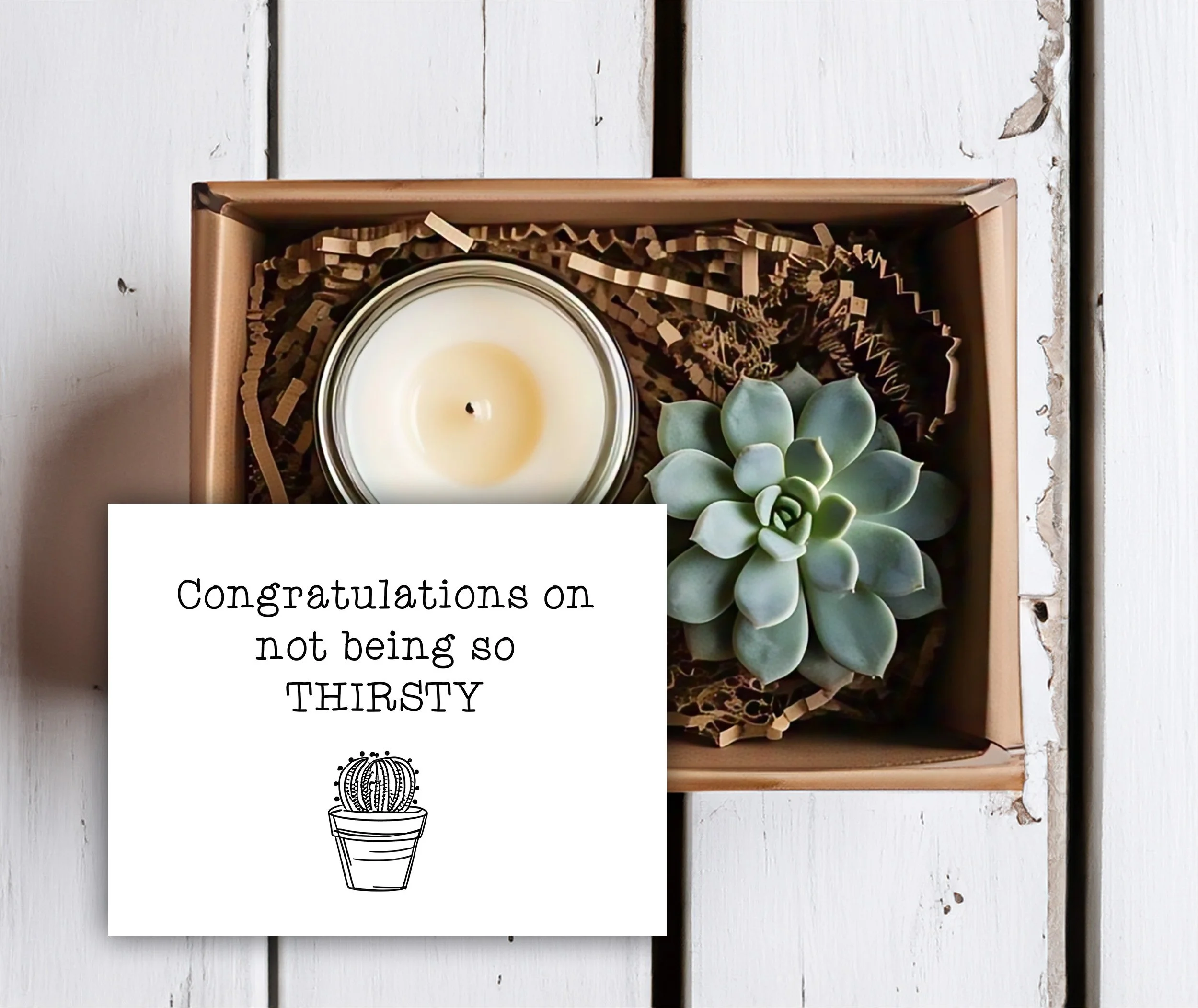 Congrats on Not Being So Thristy - Funny unisex Sobriety Gift