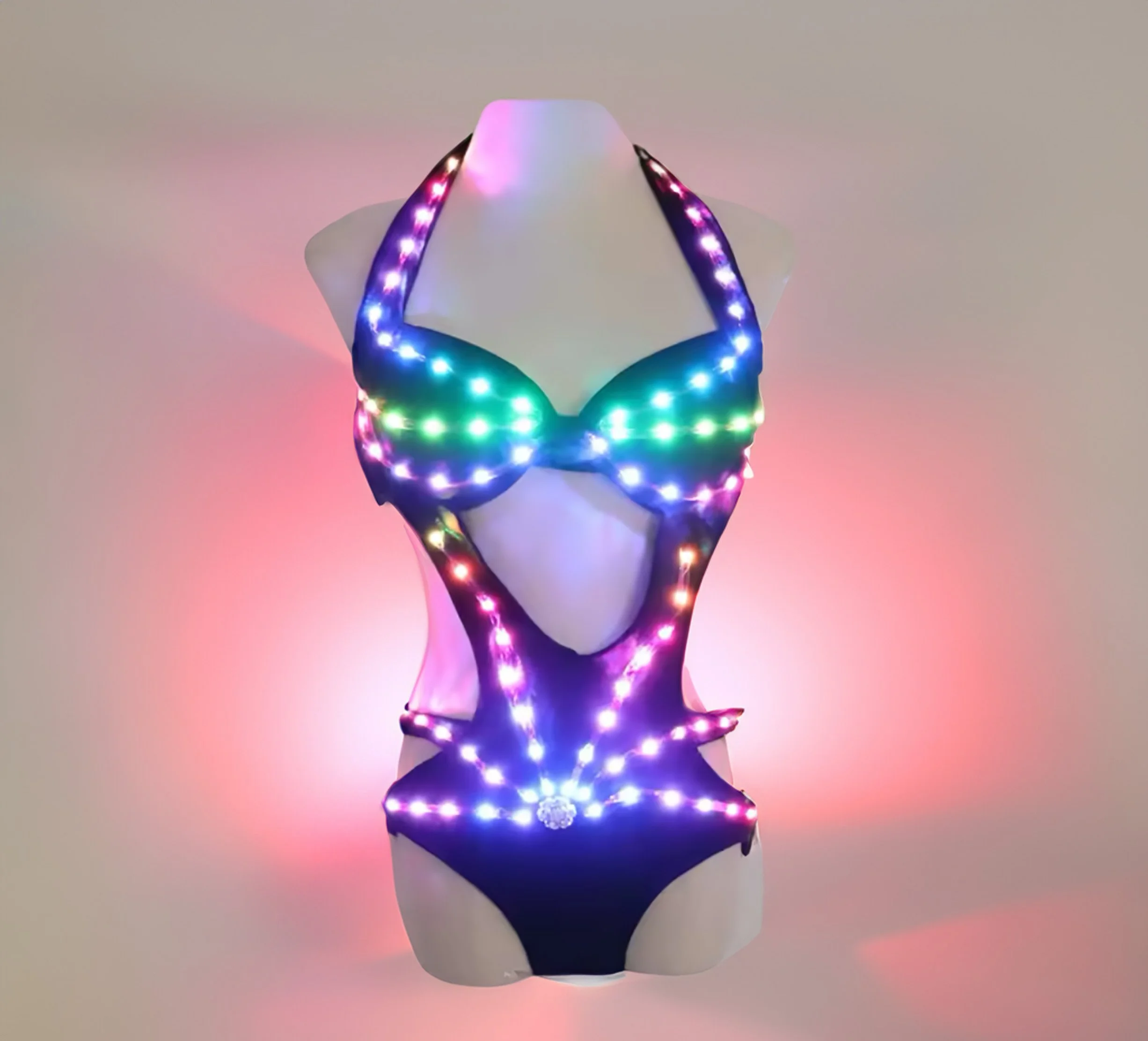 LED Light Festival Rave Outfit By Joshua Tree Rock and Lotus