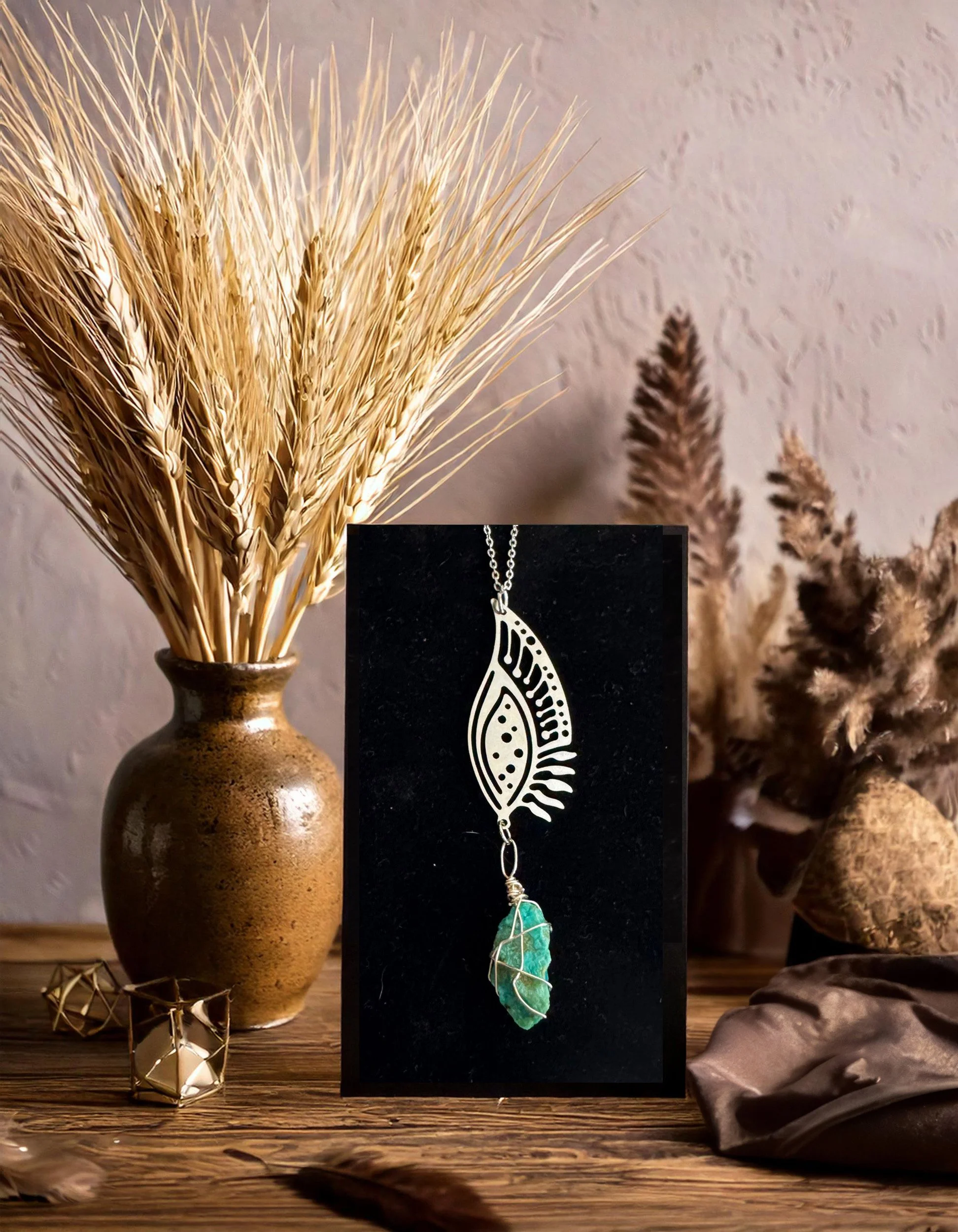 Chrysocolla_and_Stainless_Feather_Necklace_by_Charity_Huether_artist_.jpg