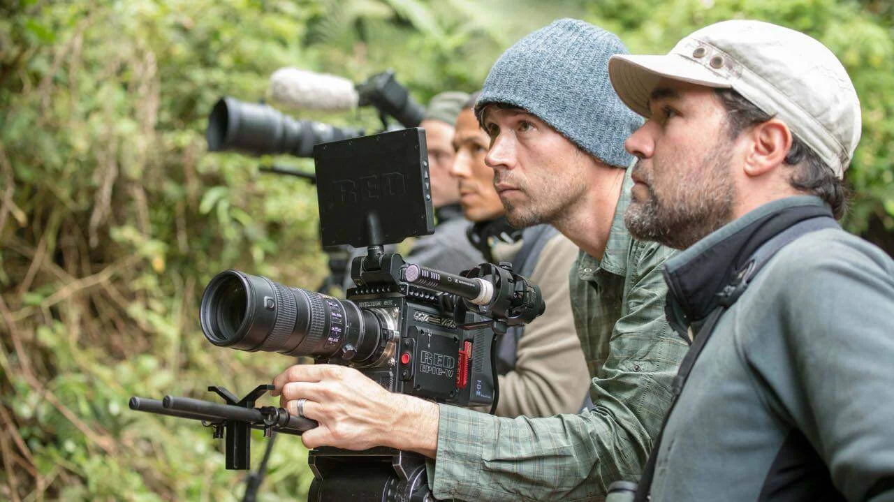 National Geographic photographer and storyteller, Keith Ladzinski , on location with local guides and assistants in Northern Andes of Colombia.
