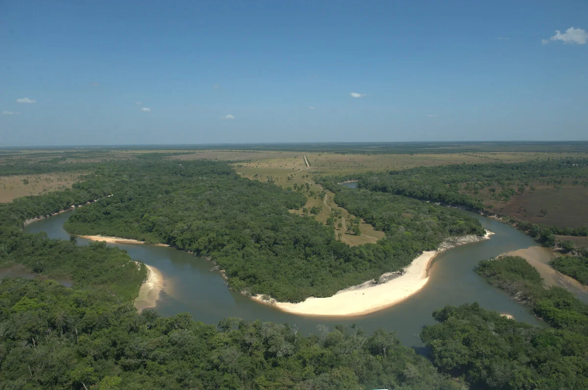 Aerial over the Orinoquía. Photo: Gregg Bleakney / WhereNext
