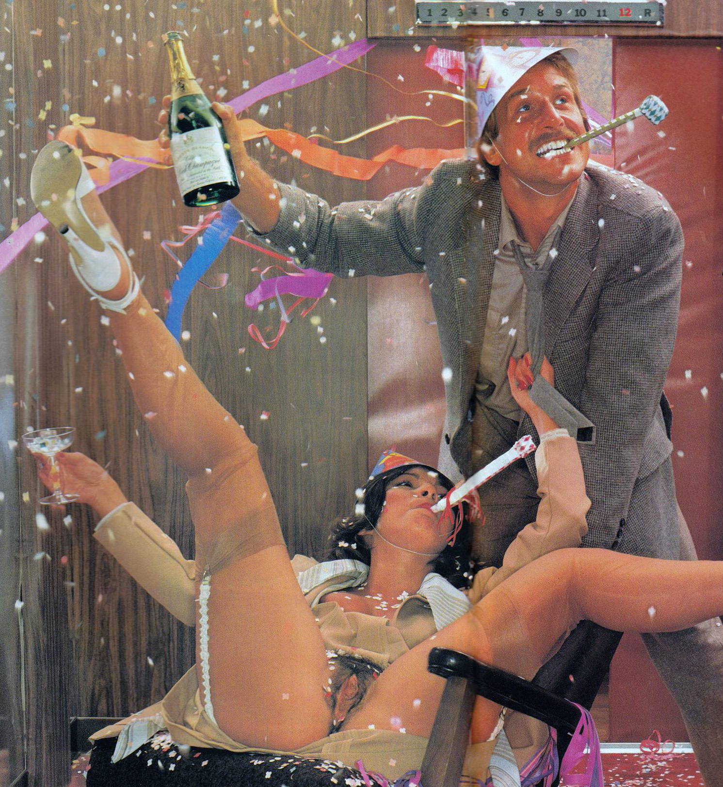 New Years Party Porn - New Year's Eve Office Party Orgy / Hustler Magazine / 1982 â€” Retroâ€”Fucking