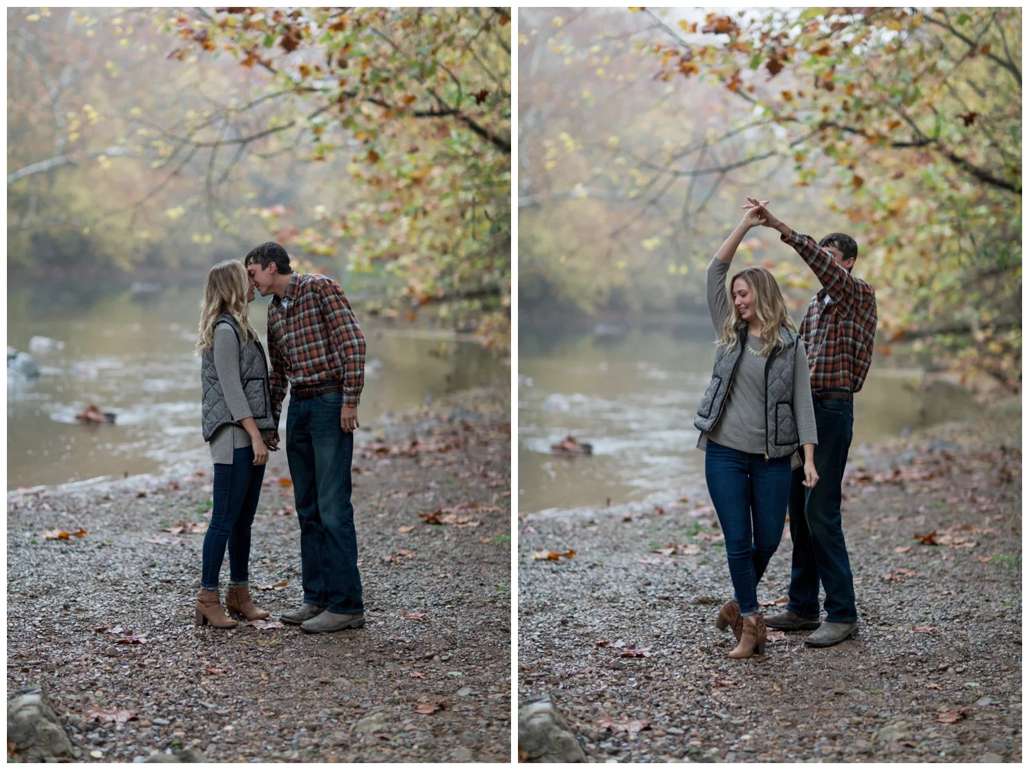 Meems Bottom Covered Bridge Engagement Session in New Market, VA
