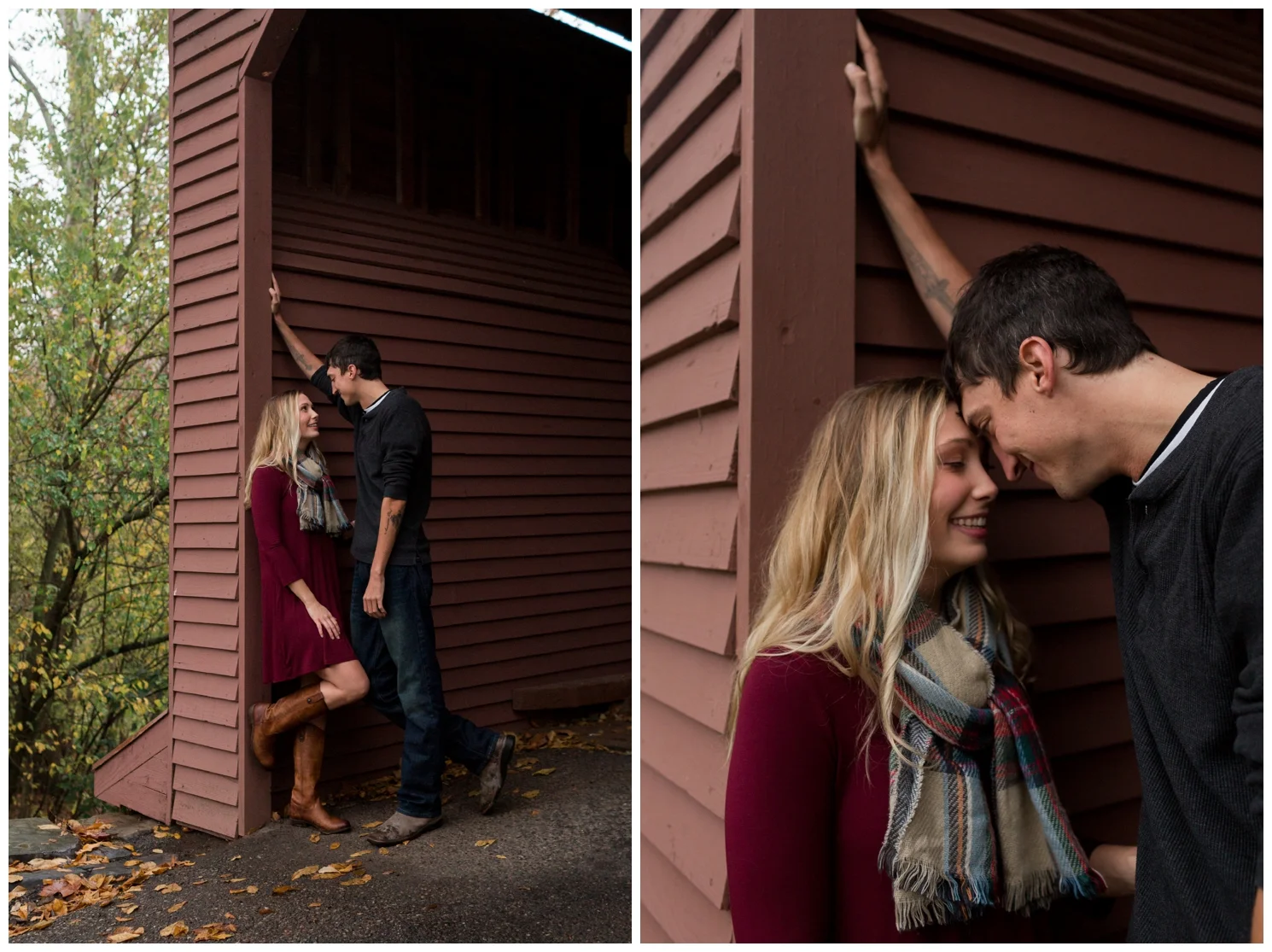 Meems Bottom Covered Bridge Engagement Session in New Market, VA