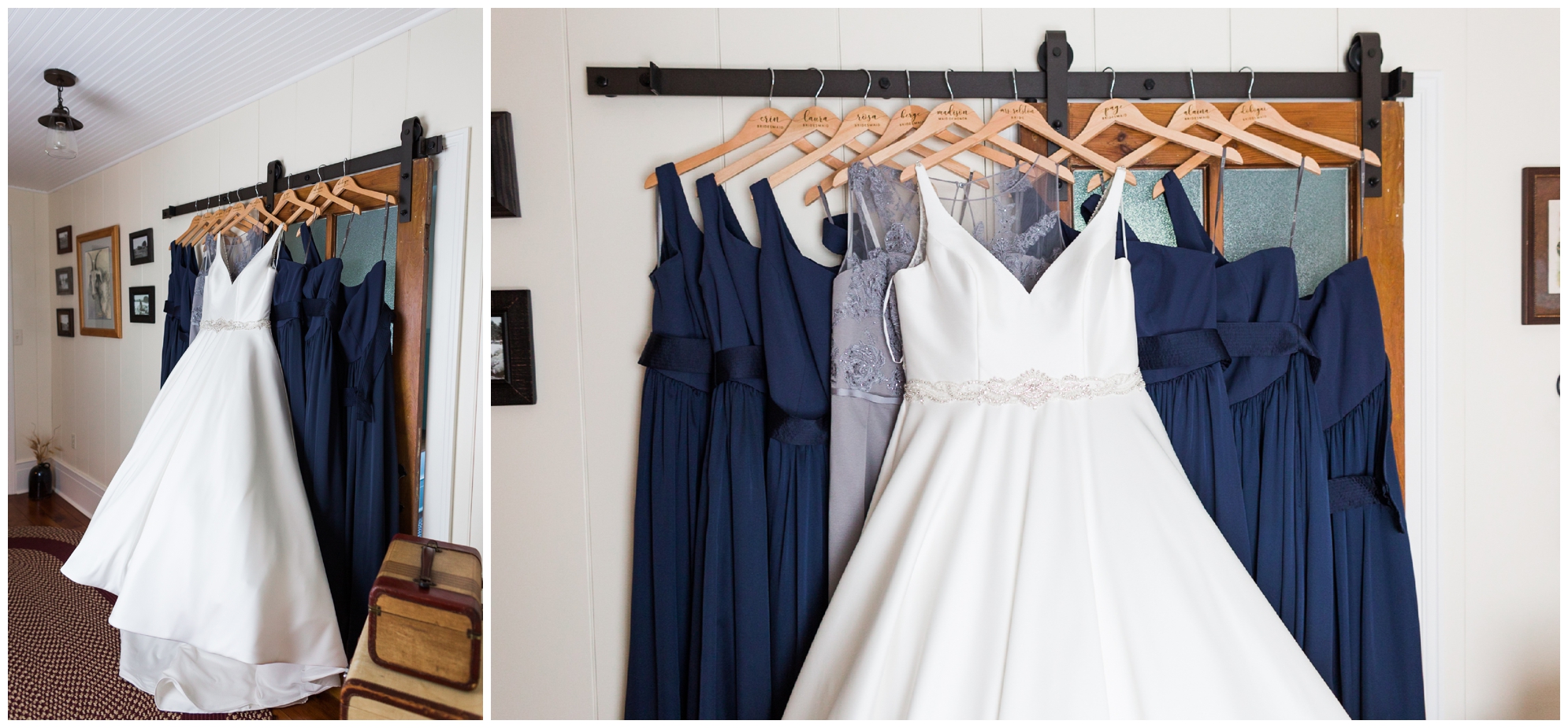 200-person Highland County Virginia mountaintop wedding in spring with large bridal party