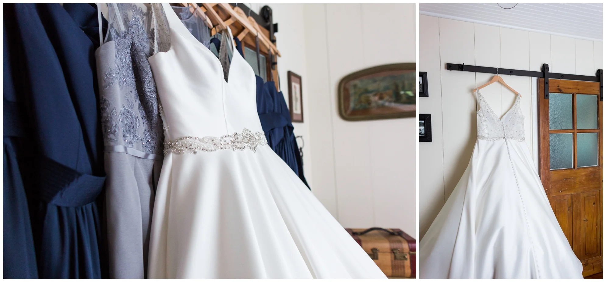 200-person Highland County Virginia mountaintop wedding in spring with large bridal party