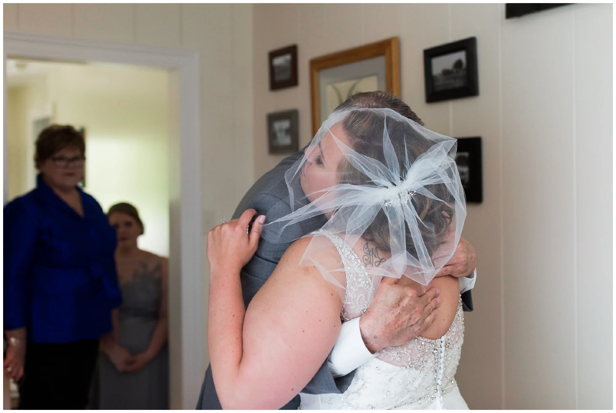 200-person Highland County Virginia mountaintop wedding in spring with large bridal party