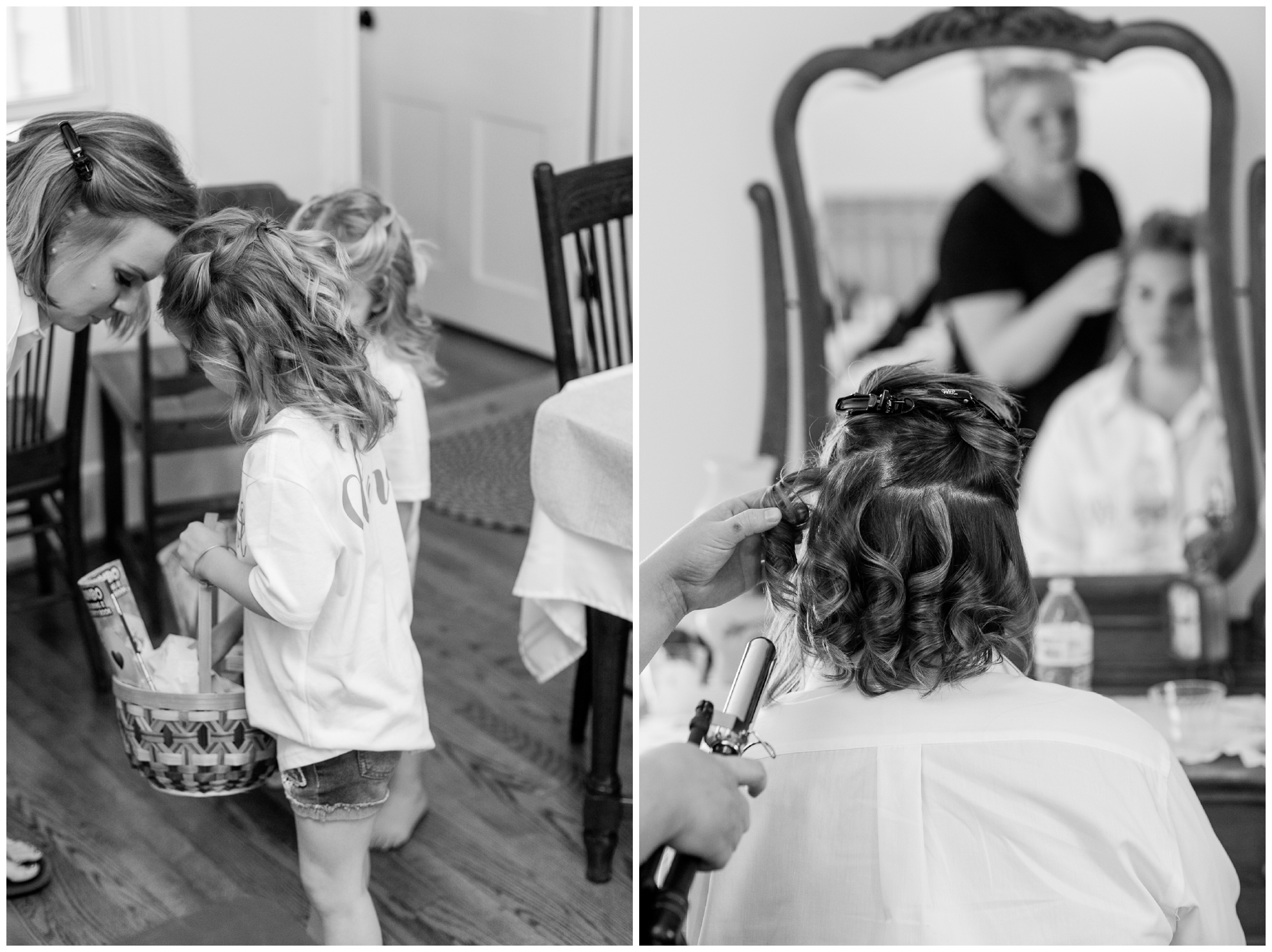 200-person Highland County Virginia mountaintop wedding in spring with large bridal party