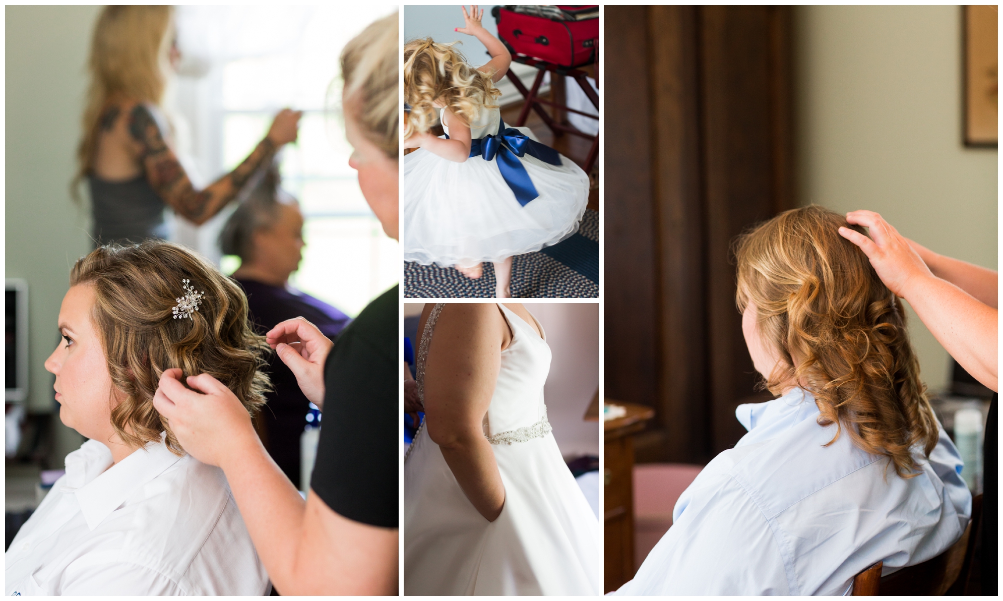 200-person Highland County Virginia mountaintop wedding in spring with large bridal party